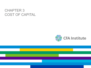 CFA Cost of Capital