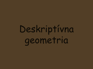 4 Deskriptivna geometria