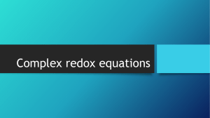 4. 3 Complex redox equations