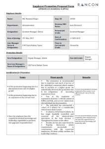 Employee Promotion Proposal Form - Momin