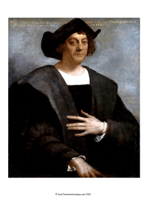Christopher Columbus and Neil Armstrong (images and information text)