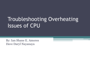 Troubleshooting Overheating Issues of CPU