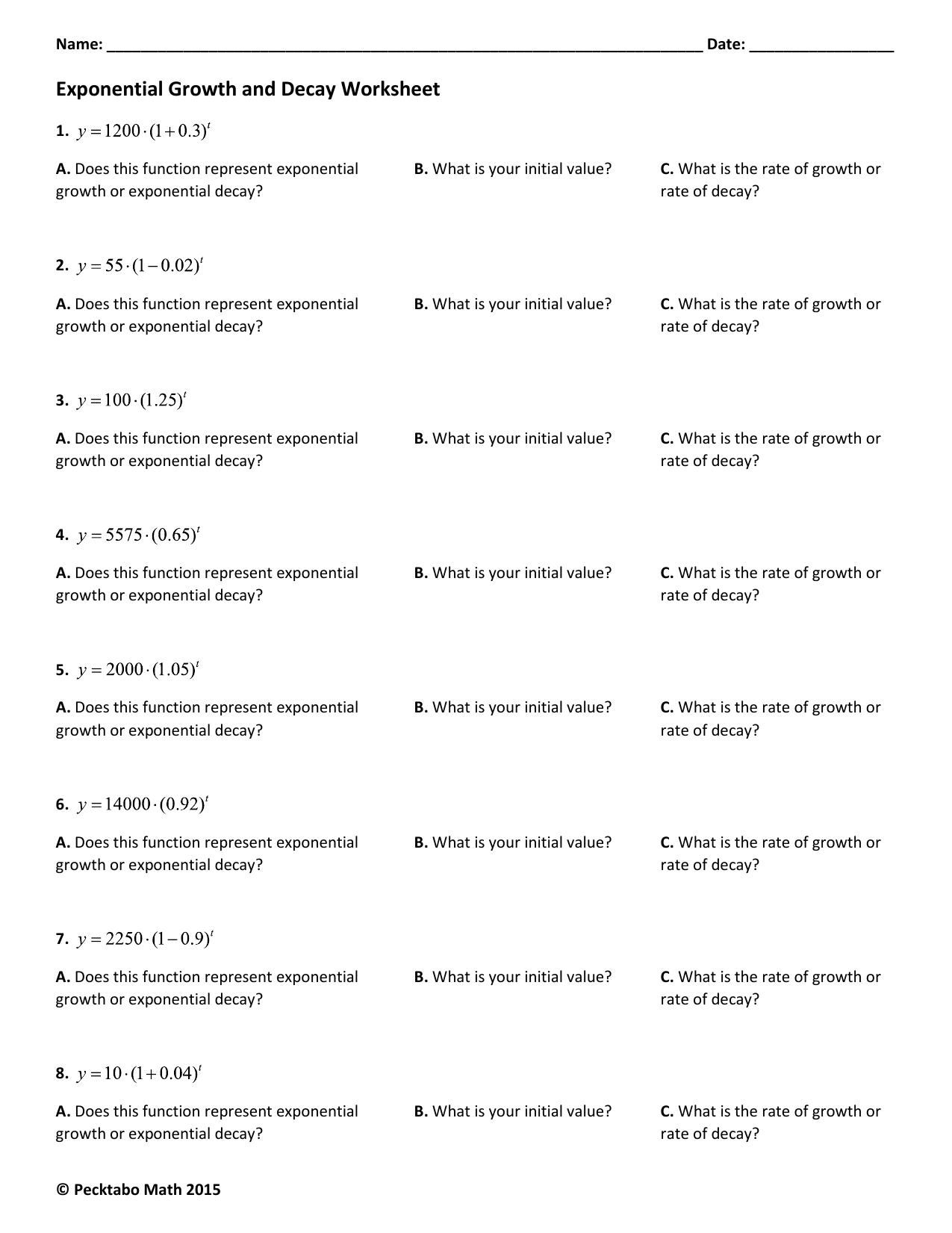 12 02 Exponential Growth Decay Extra Practice W Answers