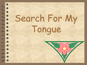 Search for my Tongue