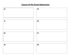 Causes of the Great Depression Blank Boxes