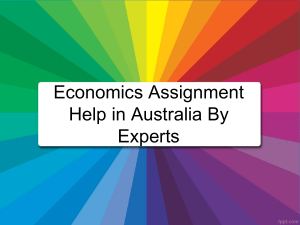 Economics Assignment Help In Australia By Experts