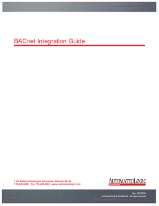 BACnet Integration Guide