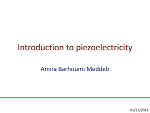 Intro to piezoelectricity