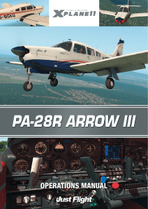 PA-28R Arrow III manual X-Plane