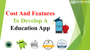Cost to Develop an Education Application Development