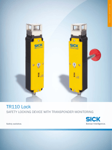 Product information TR110 Lock en IM0082684
