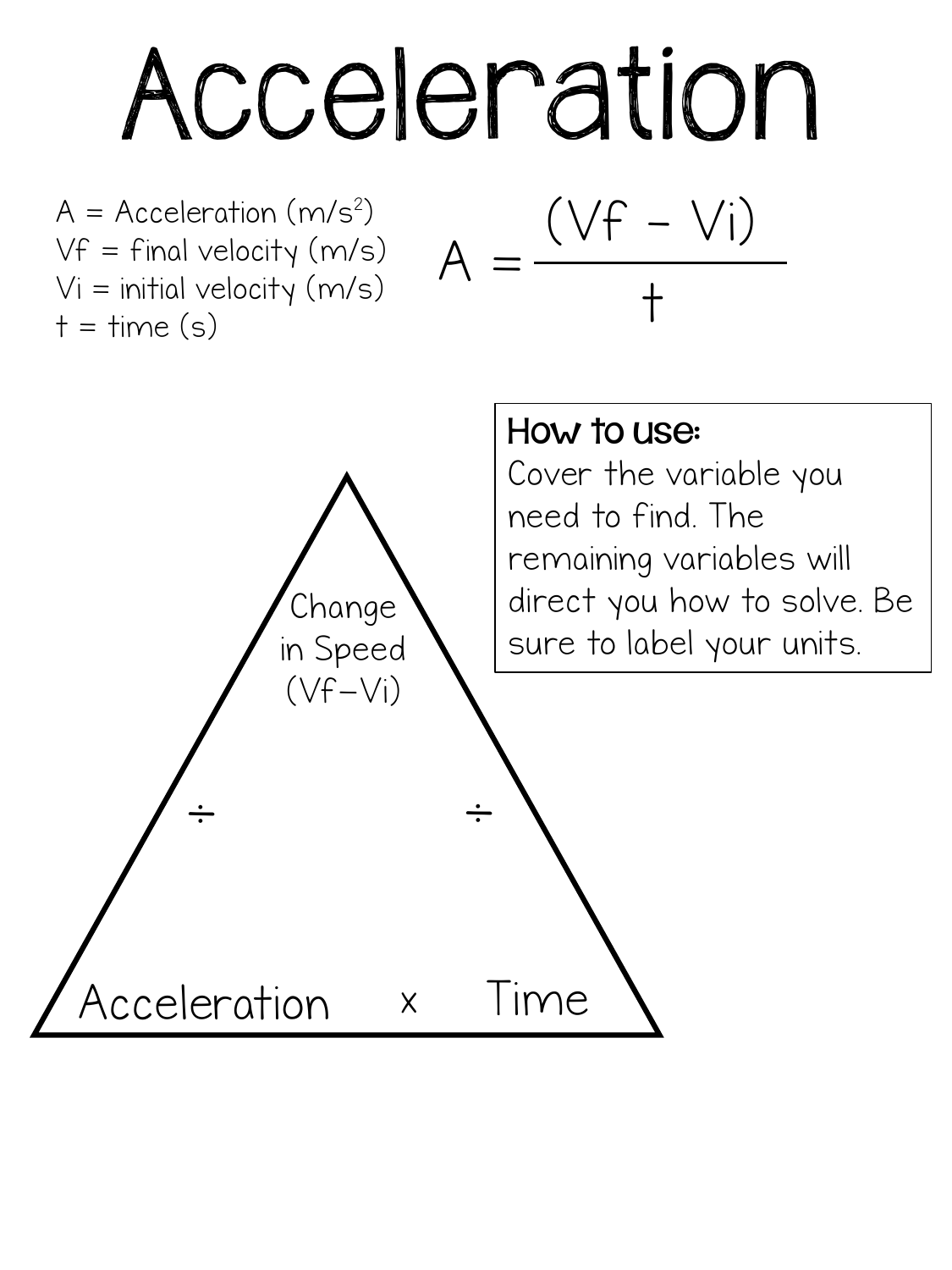 What Is A Word Problem For Acceleration