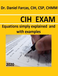 CIH Exam Equation Fully Explained Final Review