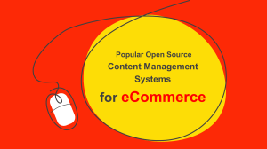 Popular Open Source Content Management Systems for eCommerce