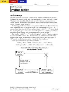 the mole concept PDF