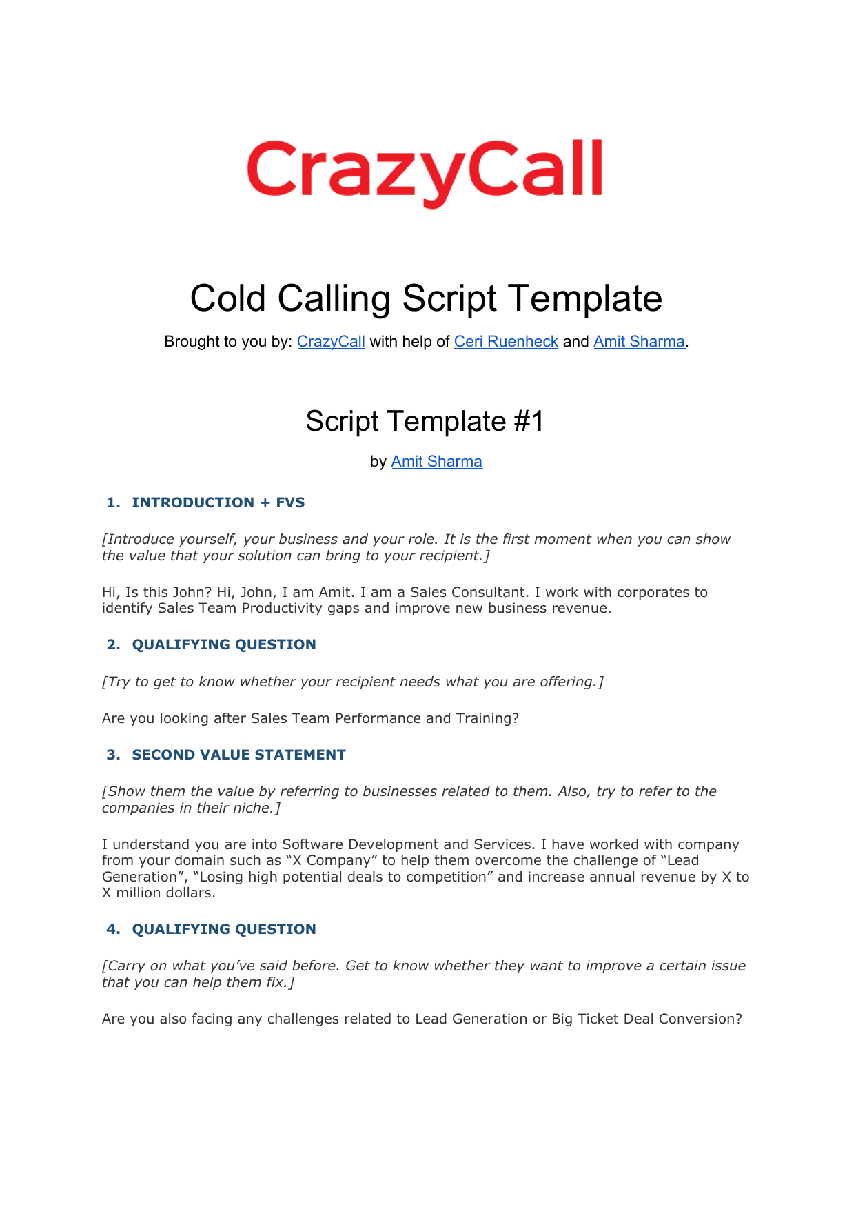 9 Cold Calling Script Template Free Graphic Design Templates