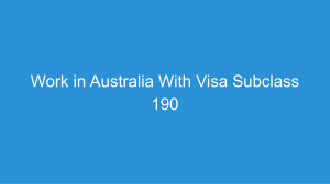 Skilled visa subclass 190 |  migration Agent Perth, WA