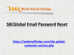 SBCGlobal Email Password Reset