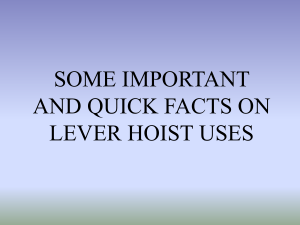 Some Important and Quick Facts on Lever Hoist Uses