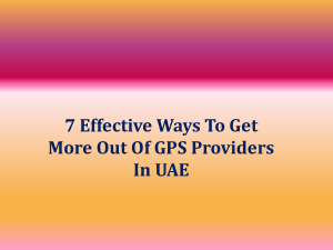 7 Effective Ways To Get More Out Of GPS Providers In UAE