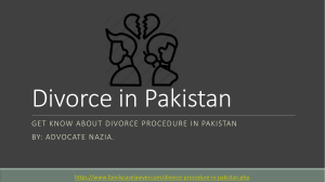 Know About Easy Way For Divorce Procedure in Pakistan