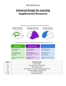 UDL Supplemental Resource Packet