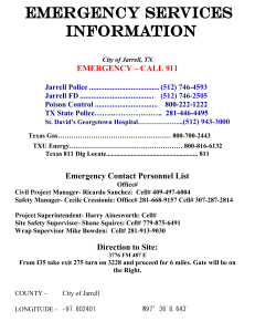 Brunel Energy Emergency Contact List