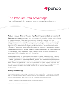 Pendo Product Analytics Advantage 0216