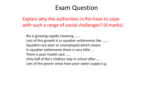 Rio Social Challenges Exam Question