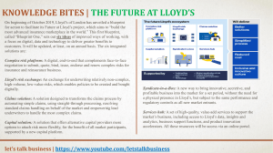 The future at Lloyd's