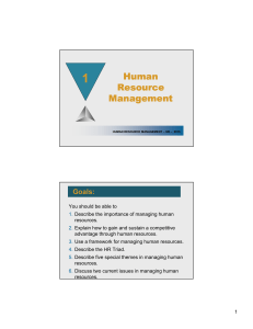 Ch1 Human Resource Management 