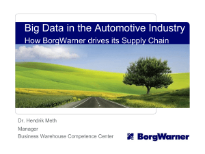 Big Data Automative Industry