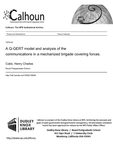 Q-GERT Model for Brigade Communications Analysis