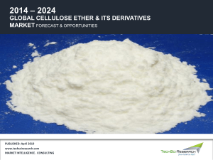 Cellulose Ether  Its Derivatives Market, 2024