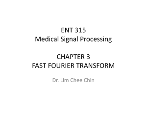 Signal Processing - Fast Fourier Transform