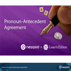 Pronoun-Antecedent Agreement. pdf