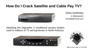 RECON-0xA-How Do I Crack Satellite and Cable Pay TV