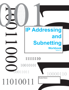 ip addressing & subnetting workbook