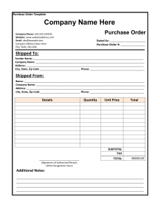 Purchase Order  03