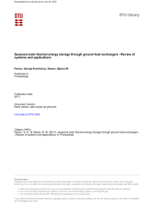 G. K. Pavlov, B. W. Olesen - Seasonal solar thermal energy storage through ground heat exchangers – Review of systems and applications