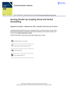 Sensing Gender by Coupling Visual and Verbal Storytelling