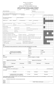 #Application for Building Permit Form