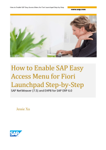How to Enable SAP Easy Access Menu for Fiori Launchpad Step-by-Step (1)