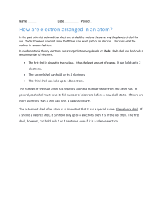 how are electrons arranged