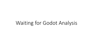Waiting for Godot Existentialist analysis