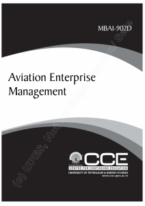 MBAI902D Aviation enterprise Management