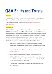 Q&A Equity and Trusts. Questions and Answers. 100% Correct
