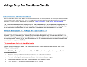 Voltage Drop For Fire Alarm Circuits   Fire Alarms Online