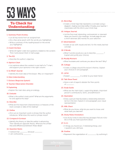 50 ways for check for understanding