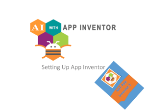 Setting Up App Inventor